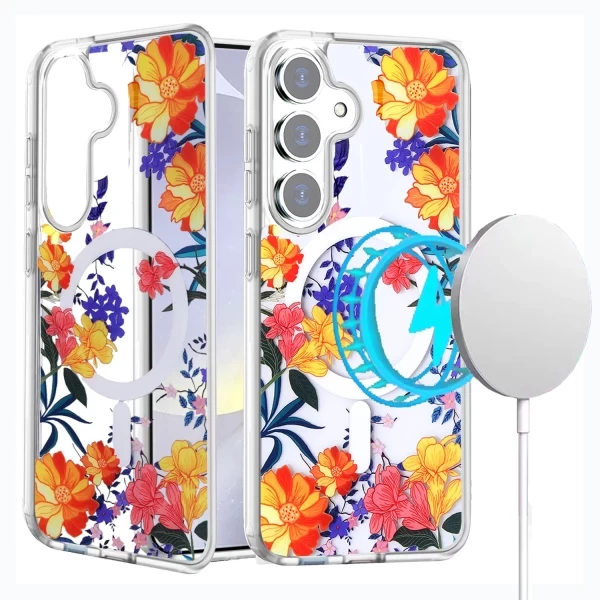 AMUSE MAGSAFE CLEAR - COLORFUL FLOWERS (F2)  GALAXY S25