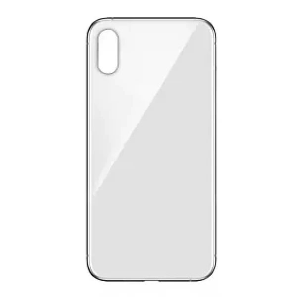 BACK GLASS NO LOGO iPhone XS MAX - WHITE