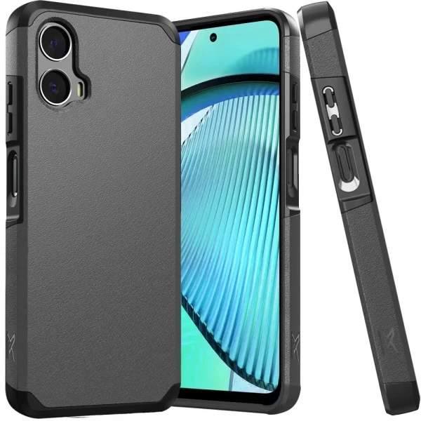 Satin Slim ShockProof Case With Poly Bag - GRAY MOTO G POWER 5G 2025