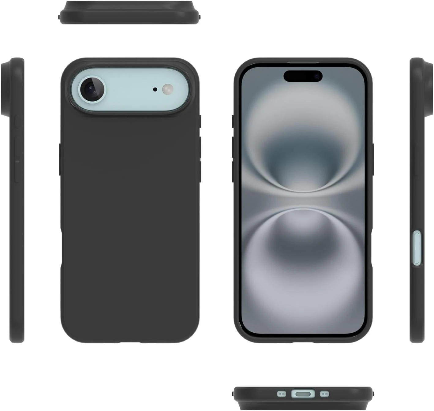 LIQUID SILICON CASE -BLACK iPHONE 17 AIR