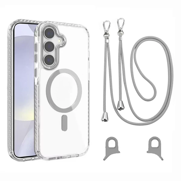 Clear Magsafe Strap - GREY GALAXY S25 PLUS
