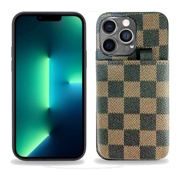 HAMPTONS LEATHER SQUARE CC - BLACK