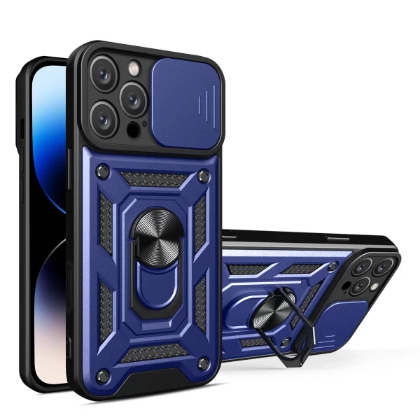 Armor Cam Slide Magsafe Stand - Dark Blue  IPHONE 14 PRO MAX