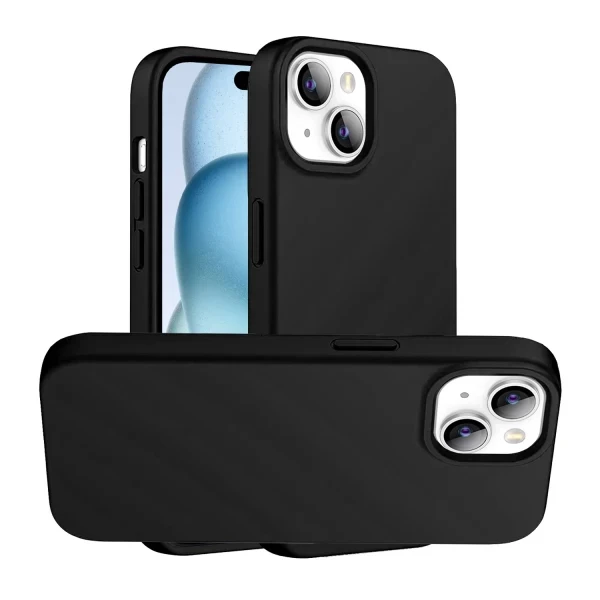 LIQUID SILICON CASE -BLACK iPHONE 16 PLUS