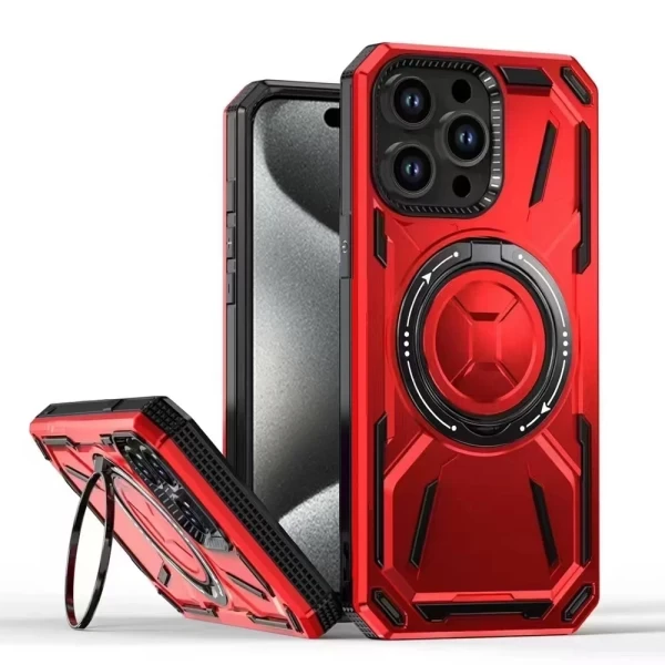 Titan Magsafe 360 Stand - Red   IPHONE 15 PRO